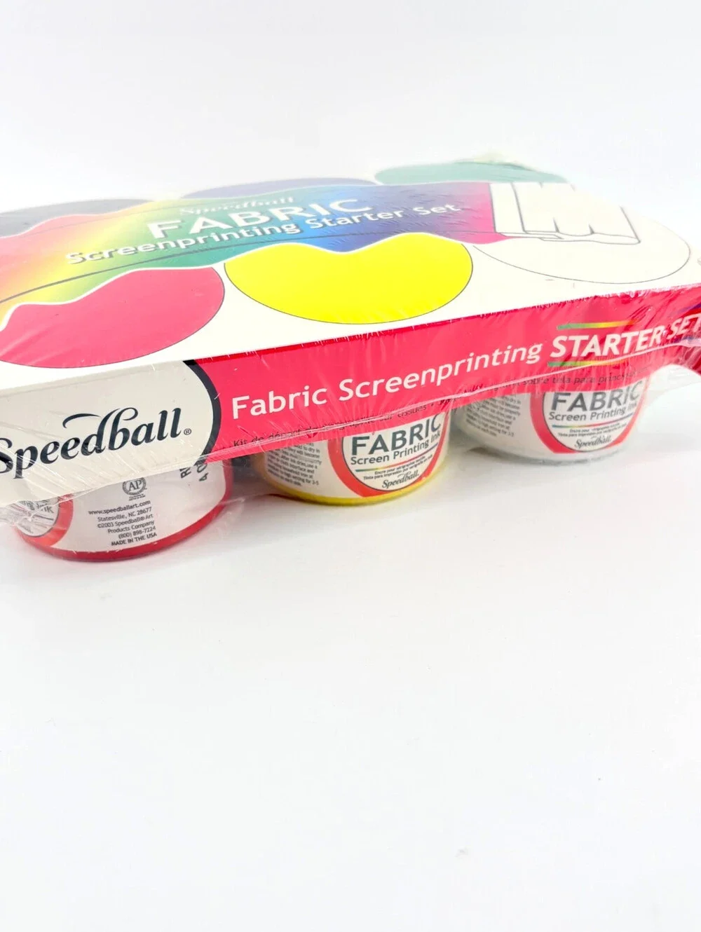 New Sealed Speedball Fabric Screenprinting 6 Colors Starter Set 45P400